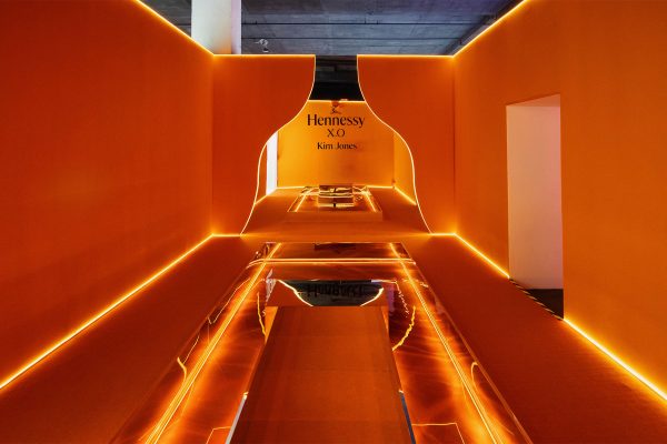 Hennessy’s oiled wrappers and cognac’s amber  hue inspired the Cognac Pool design.