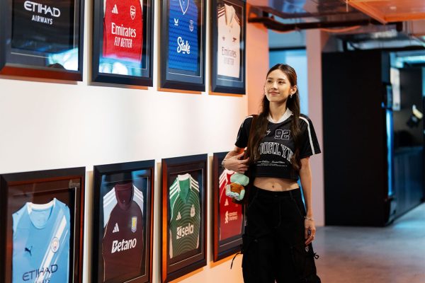 The Gallery showcasing iconic football jerseys.